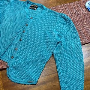 Geiger Teal Sweater.  Purchased in Austria 🇦🇹.